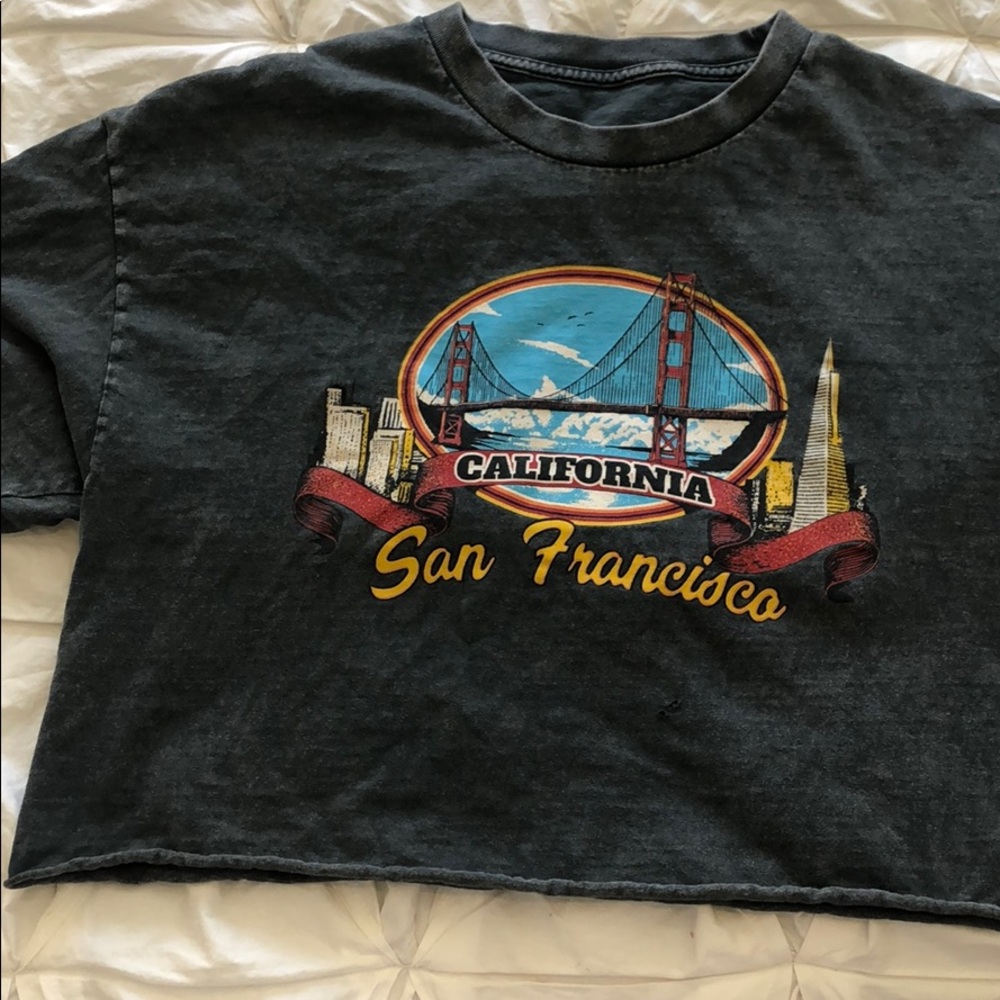 Cropped Graphic San Francisco Tee